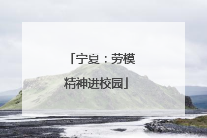 宁夏：劳模精神进校园
